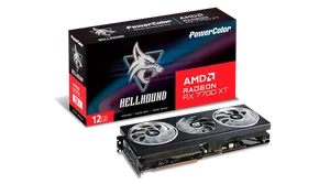 Hellhound AMD Radeon RX 7700 XT 12GB GDDR6